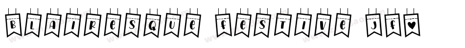 Blairesque Festive JF字体转换